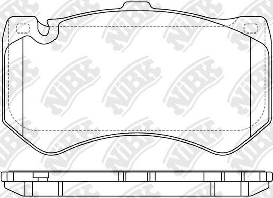 NiBK PN0745 - Kit de plaquettes de frein, frein à disque cwaw.fr