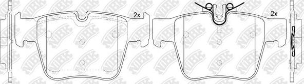 NiBK PN0746 - Kit de plaquettes de frein, frein à disque cwaw.fr