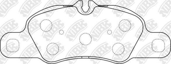 NiBK PN0752 - Kit de plaquettes de frein, frein à disque cwaw.fr