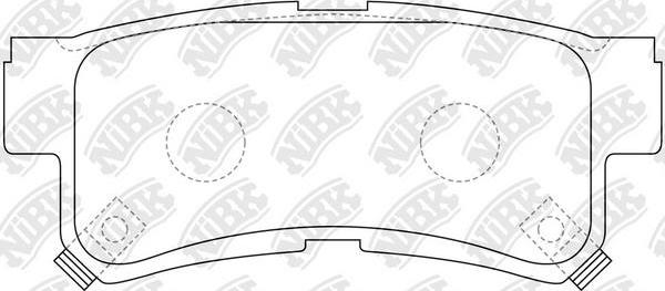 NiBK PN0765 - Kit de plaquettes de frein, frein à disque cwaw.fr