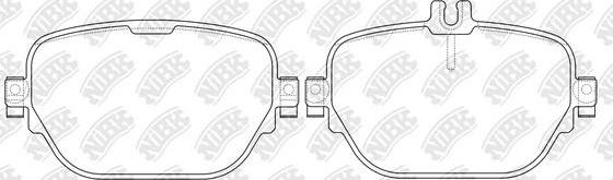 NiBK PN0701 - Kit de plaquettes de frein, frein à disque cwaw.fr