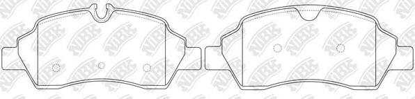 NiBK PN0707 - Kit de plaquettes de frein, frein à disque cwaw.fr