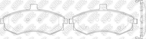 NiBK PN0788 - Kit de plaquettes de frein, frein à disque cwaw.fr