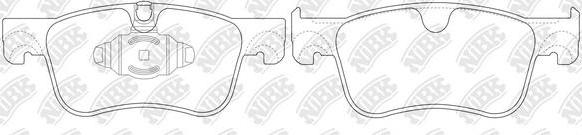 NiBK PN0734 - Kit de plaquettes de frein, frein à disque cwaw.fr