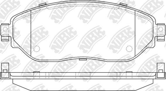 NiBK PN0729 - Kit de plaquettes de frein, frein à disque cwaw.fr