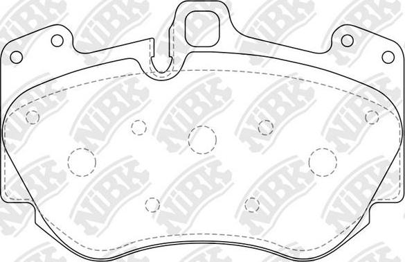 NiBK PN0726 - Kit de plaquettes de frein, frein à disque cwaw.fr