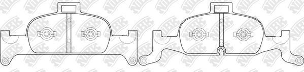 NiBK PN0728 - Kit de plaquettes de frein, frein à disque cwaw.fr