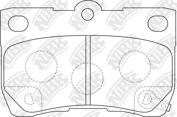 NiBK PN1494 - Kit de plaquettes de frein, frein à disque cwaw.fr