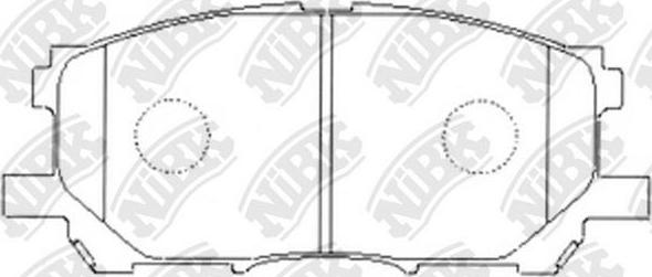 NiBK PN1497 - Kit de plaquettes de frein, frein à disque cwaw.fr