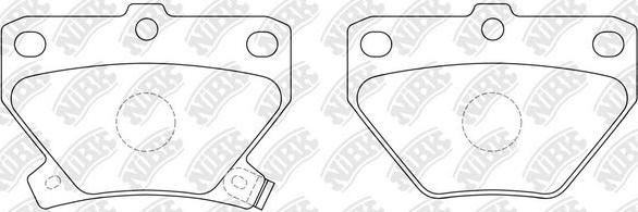 NiBK PN1454 - Kit de plaquettes de frein, frein à disque cwaw.fr