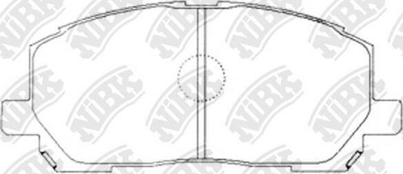 NiBK PN1457 - Kit de plaquettes de frein, frein à disque cwaw.fr