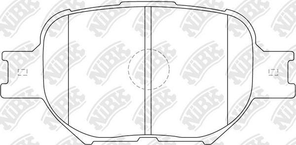 NiBK PN1430 - Kit de plaquettes de frein, frein à disque cwaw.fr