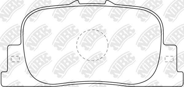 NiBK PN1431 - Kit de plaquettes de frein, frein à disque cwaw.fr