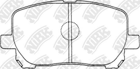 NiBK PN1470 - Kit de plaquettes de frein, frein à disque cwaw.fr