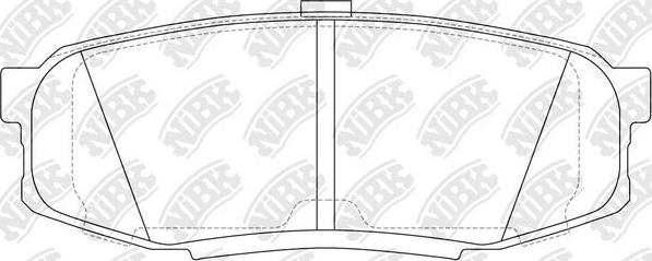 NiBK PN1542 - Kit de plaquettes de frein, frein à disque cwaw.fr