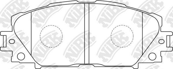 NiBK PN1508 - Kit de plaquettes de frein, frein à disque cwaw.fr