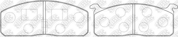 NiBK PN1042 - Kit de plaquettes de frein, frein à disque cwaw.fr