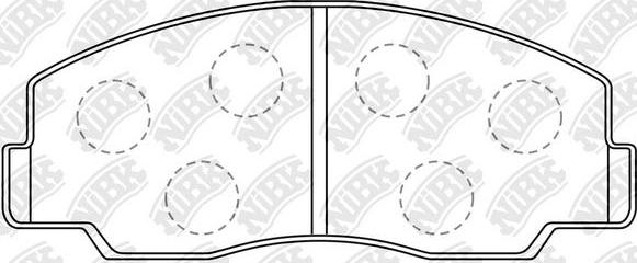 NiBK PN1069 - Kit de plaquettes de frein, frein à disque cwaw.fr