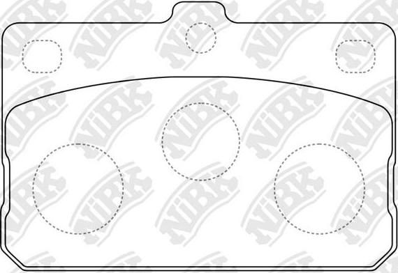 NiBK PN1014 - Kit de plaquettes de frein, frein à disque cwaw.fr