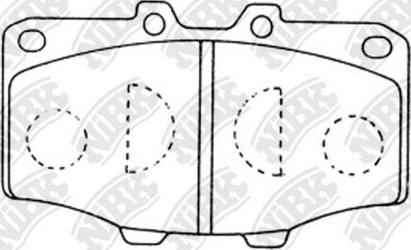 NiBK PN1086 - Kit de plaquettes de frein, frein à disque cwaw.fr