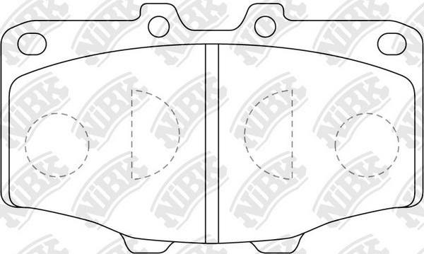 NiBK PN1086 - Kit de plaquettes de frein, frein à disque cwaw.fr