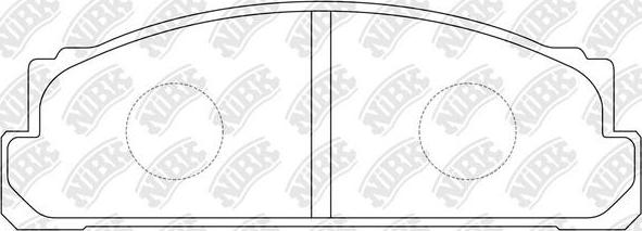 NiBK PN1022 - Kit de plaquettes de frein, frein à disque cwaw.fr