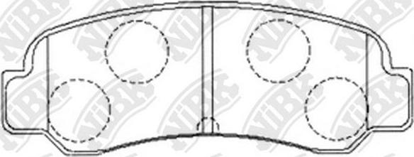 NiBK PN1109 - Kit de plaquettes de frein, frein à disque cwaw.fr