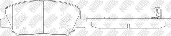 NiBK PN11001 - Kit de plaquettes de frein, frein à disque cwaw.fr