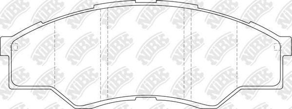 NiBK PN1801 - Kit de plaquettes de frein, frein à disque cwaw.fr