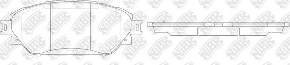 NiBK PN1803 - Kit de plaquettes de frein, frein à disque cwaw.fr