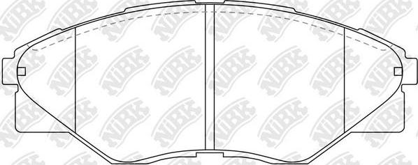 NiBK PN1802 - Kit de plaquettes de frein, frein à disque cwaw.fr