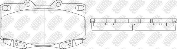 NiBK PN1830 - Kit de plaquettes de frein, frein à disque cwaw.fr