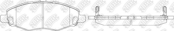 NiBK PN1831 - Kit de plaquettes de frein, frein à disque cwaw.fr