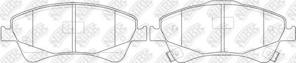 NiBK PN1837 - Kit de plaquettes de frein, frein à disque cwaw.fr