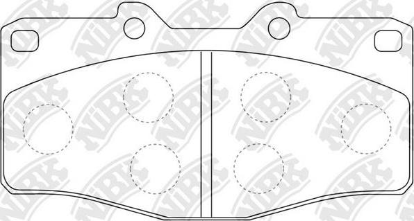 NiBK PN1393 - Kit de plaquettes de frein, frein à disque cwaw.fr