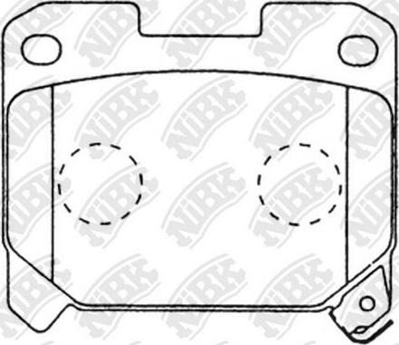 NiBK PN1361 - Kit de plaquettes de frein, frein à disque cwaw.fr