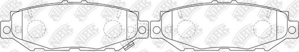 NiBK PN1363 - Kit de plaquettes de frein, frein à disque cwaw.fr