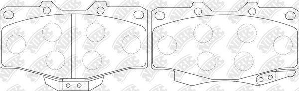 NiBK PN1387 - Kit de plaquettes de frein, frein à disque cwaw.fr