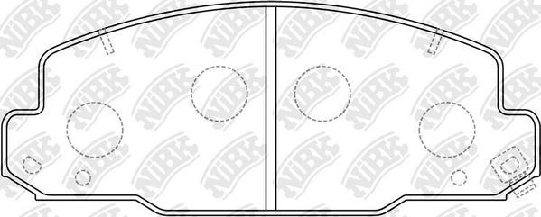 NiBK PN1330 - Kit de plaquettes de frein, frein à disque cwaw.fr
