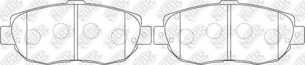 NiBK PN1324 - Kit de plaquettes de frein, frein à disque cwaw.fr