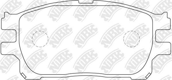 NiBK PN1784 - Kit de plaquettes de frein, frein à disque cwaw.fr