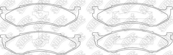 NiBK PN8490 - Kit de plaquettes de frein, frein à disque cwaw.fr