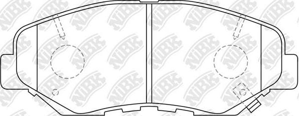 NiBK PN8485 - Kit de plaquettes de frein, frein à disque cwaw.fr