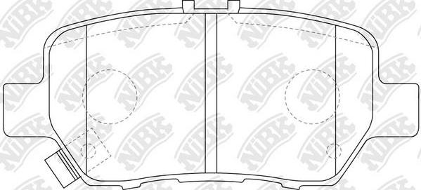 NiBK PN8512 - Kit de plaquettes de frein, frein à disque cwaw.fr