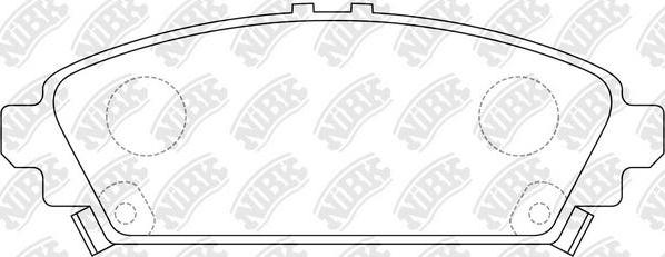 NiBK PN8526 - Kit de plaquettes de frein, frein à disque cwaw.fr