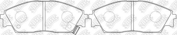 NiBK PN8191 - Kit de plaquettes de frein, frein à disque cwaw.fr