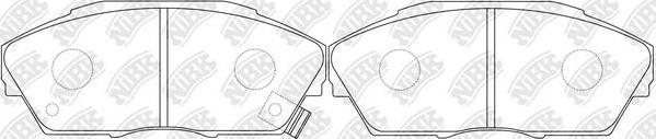 NiBK PN8162 - Kit de plaquettes de frein, frein à disque cwaw.fr