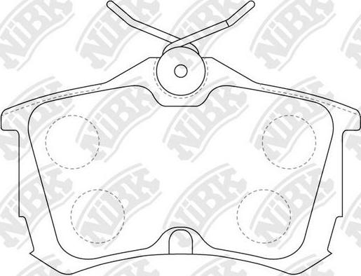 NiBK PN8109 - Kit de plaquettes de frein, frein à disque cwaw.fr