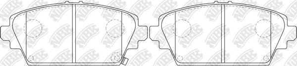 NiBK PN8106 - Kit de plaquettes de frein, frein à disque cwaw.fr