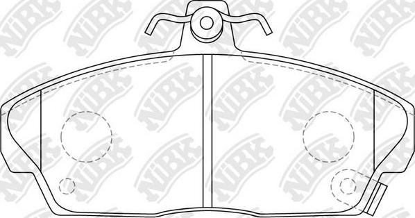 NiBK PN8103 - Kit de plaquettes de frein, frein à disque cwaw.fr